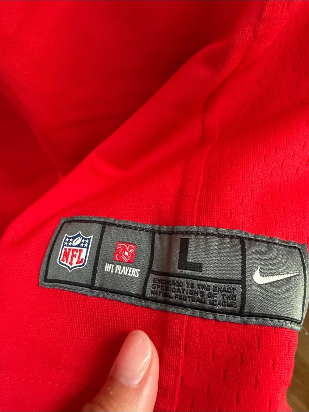Nike Kids NFL Patrick Mahomes Red Football Jersey #15 with White & Gold Accents!
